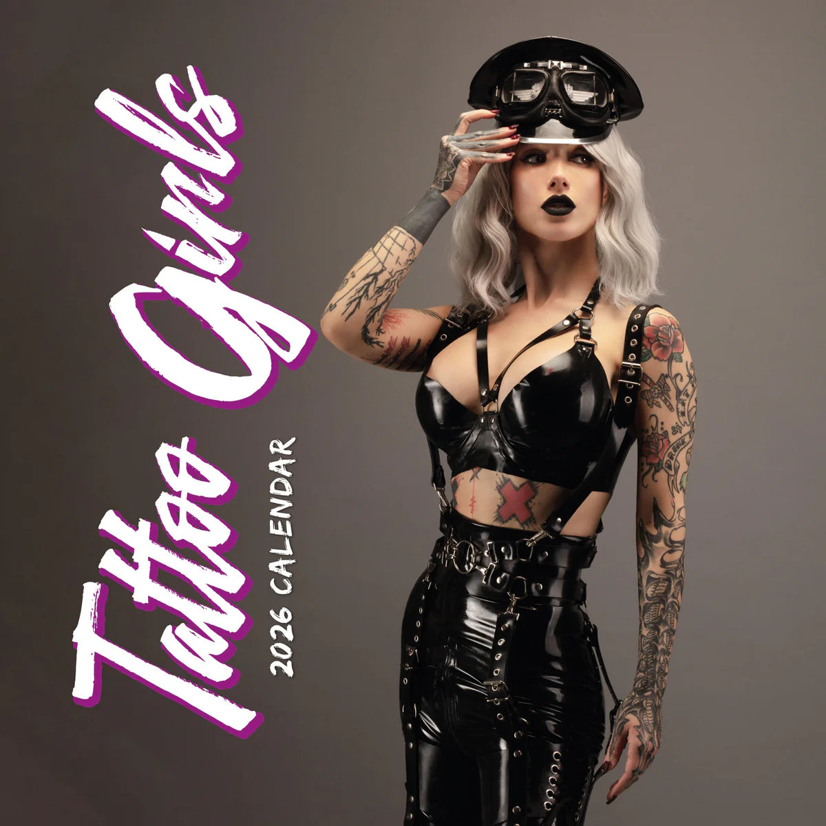 2026 Tatto Girls Square Wall Calendar – 16-Month, Large Grid | Red Robin Publishing Ltd (RR261361)