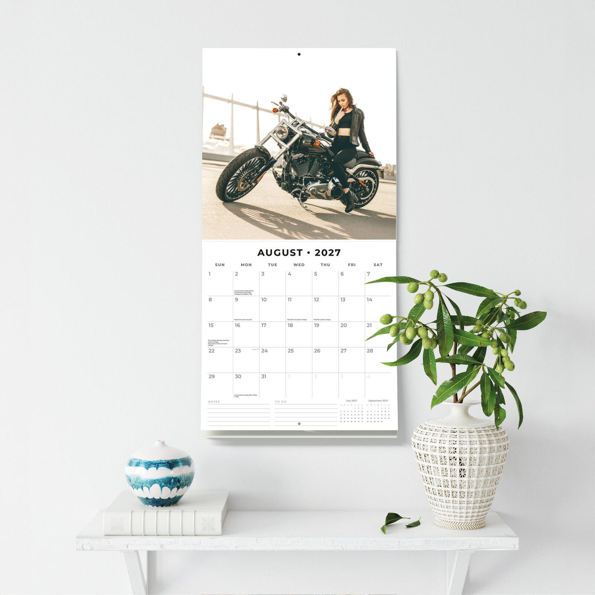 Red Robin Biker Girls 2027 Square Wall Calendar 16 Months 300x300mm RR271059