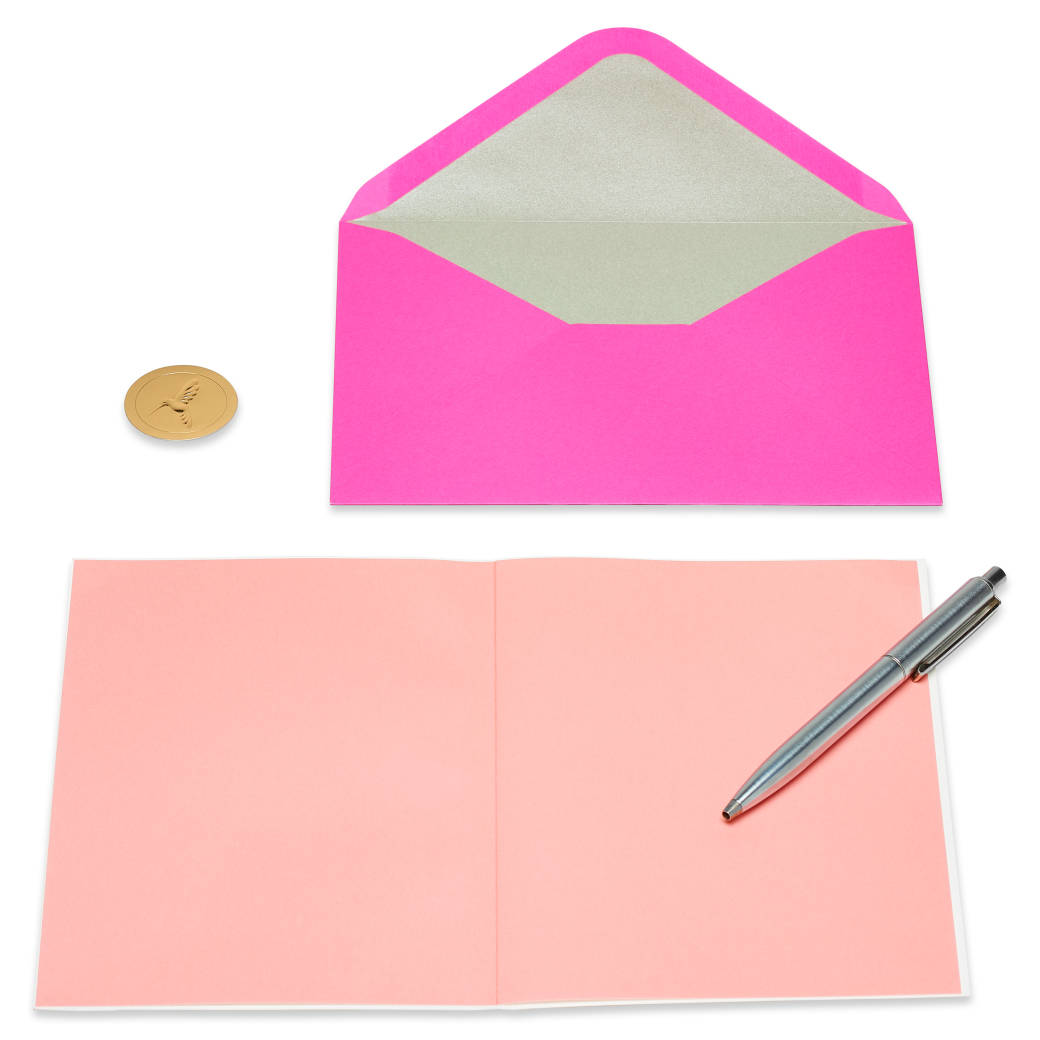 Papyrus - Floral Disco Ball Blank Greeting Card