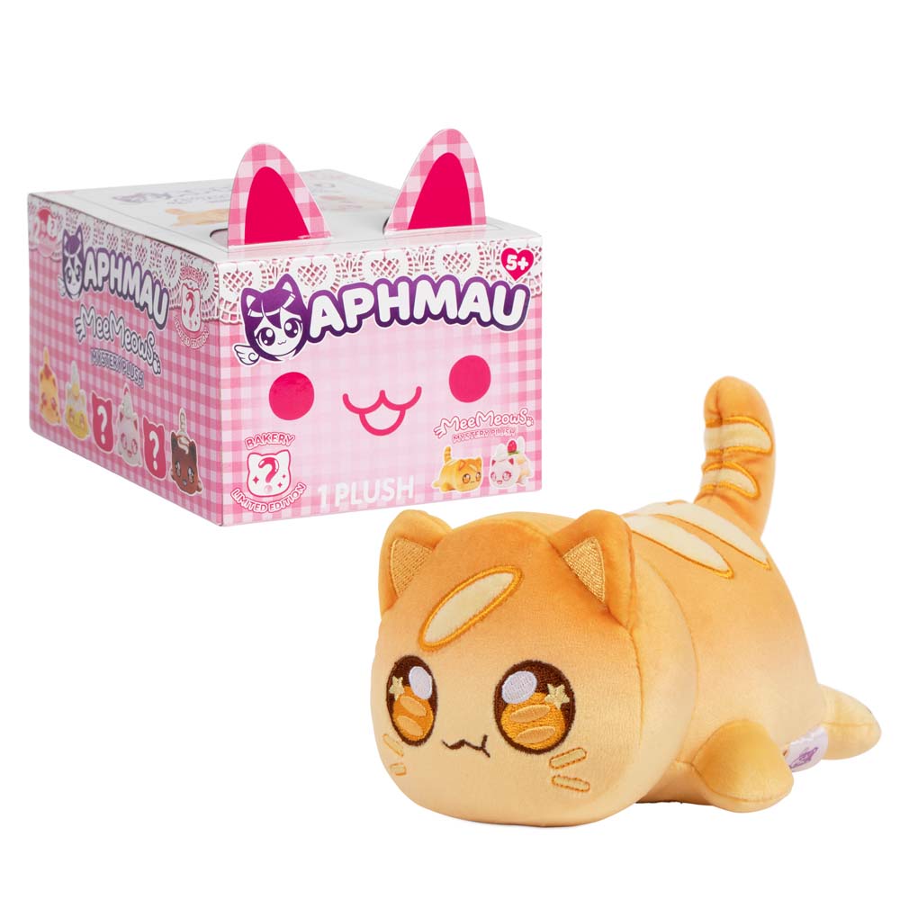 Aphmau MeeMeow Bakery Collection Plush – 1 x Baguette Meemeow 6-Inch Plush, Ultra-Soft Official Aphmau Plush