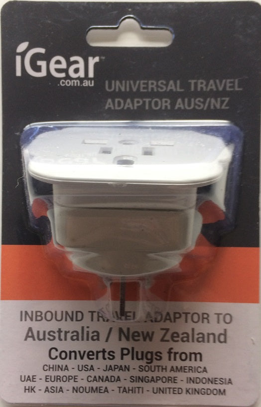 iGear Universal Travel Adaptor Inbound to Aus/NZ
