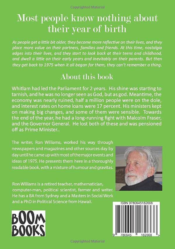 Born in 1975? What Else Happened? The Australian Social History Book