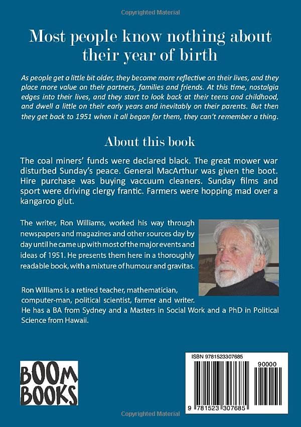 Born in 1951? What Else Happened? The Australian Social History Book
