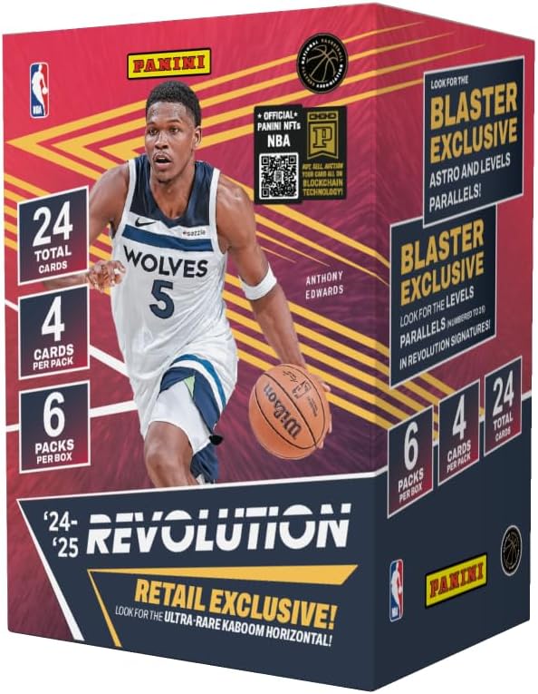 2024–25 Panini Revolution NBA Basketball Blaster Box – Include Exclusive Parallels, Inserts & Rookie Cards – Panini Retail Edition