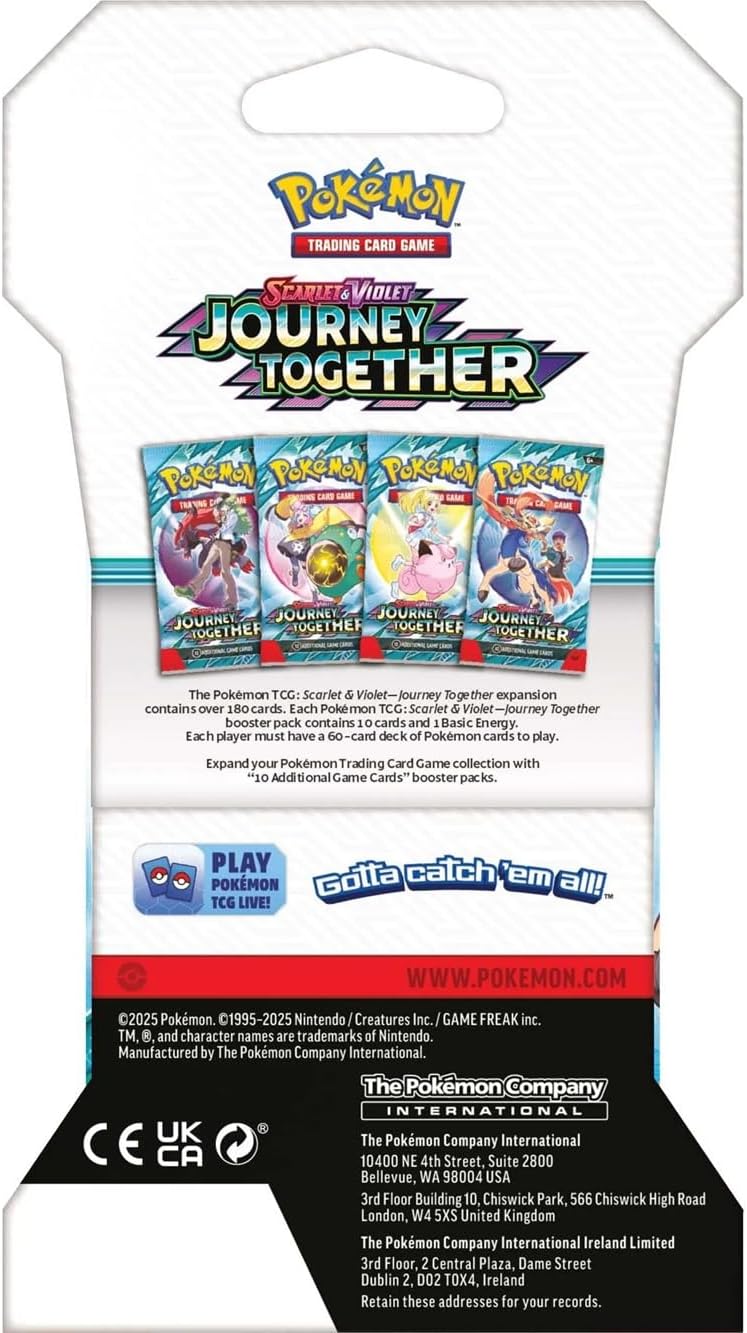 Pokemon TCG - Scarlet & Violet: Journey Together - Blister Booster Pack - 10 Cards