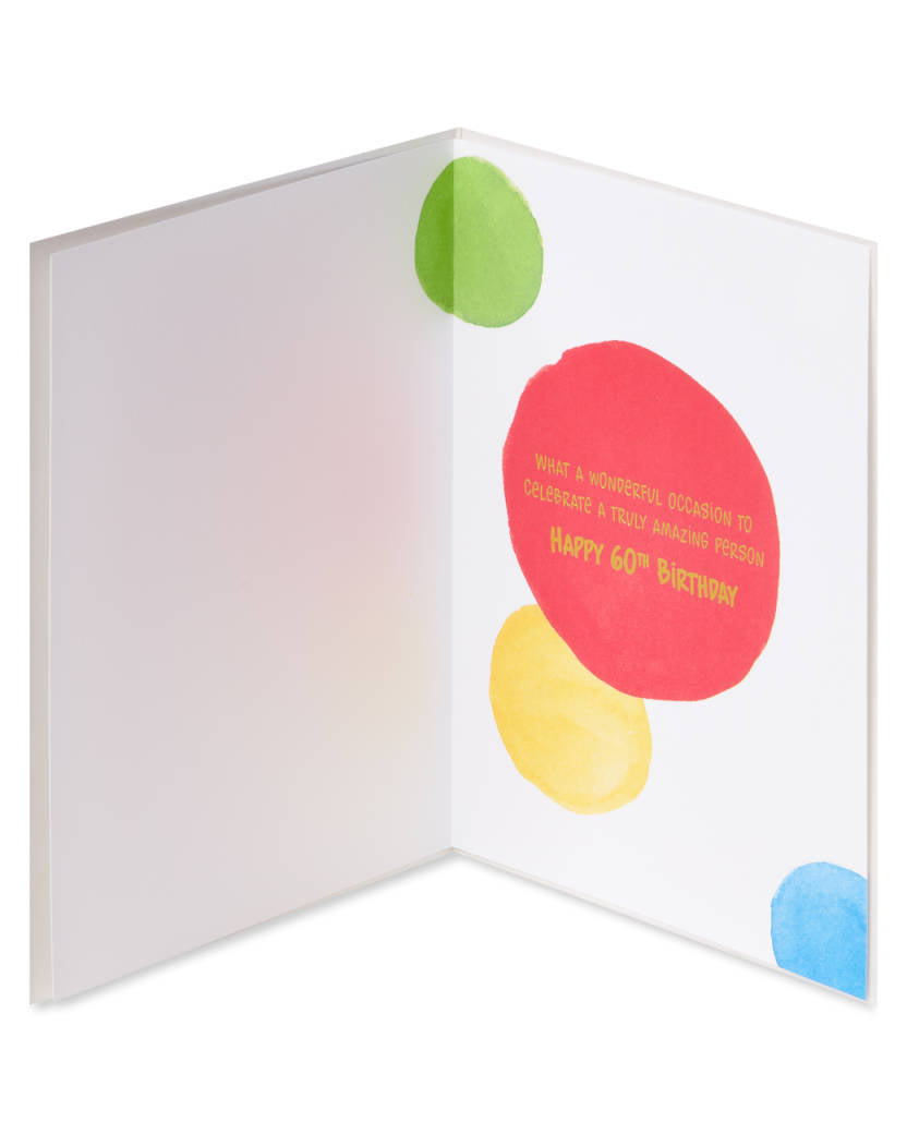 Papyrus - Wonderful Occasion 60th Birthday Greeting Card