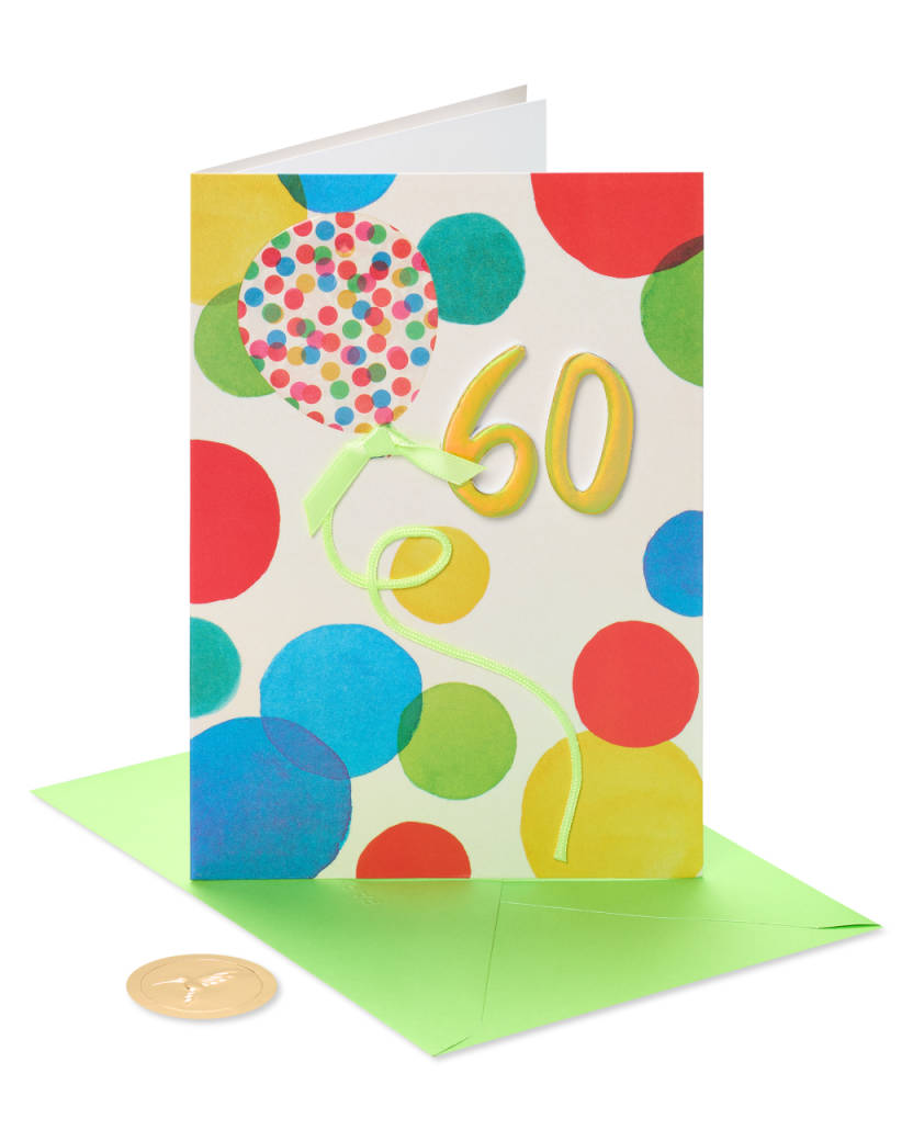 Papyrus - Wonderful Occasion 60th Birthday Greeting Card