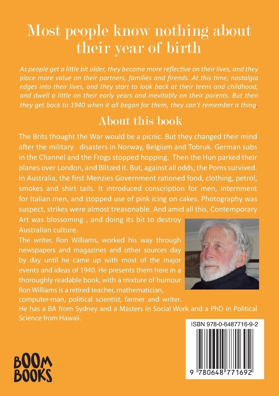 Born in 1940? What Else Happened? Australian Social History Book