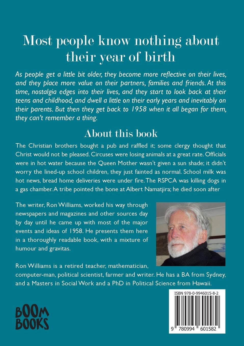 Born in 1958? What Else Happened? The Australian Social History Book