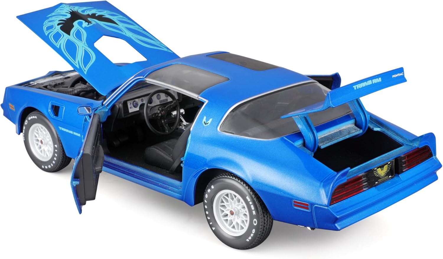 Maisto 1/18 Pontiac Firebird Trans Am Blue Special Edition Die Cast Model Car