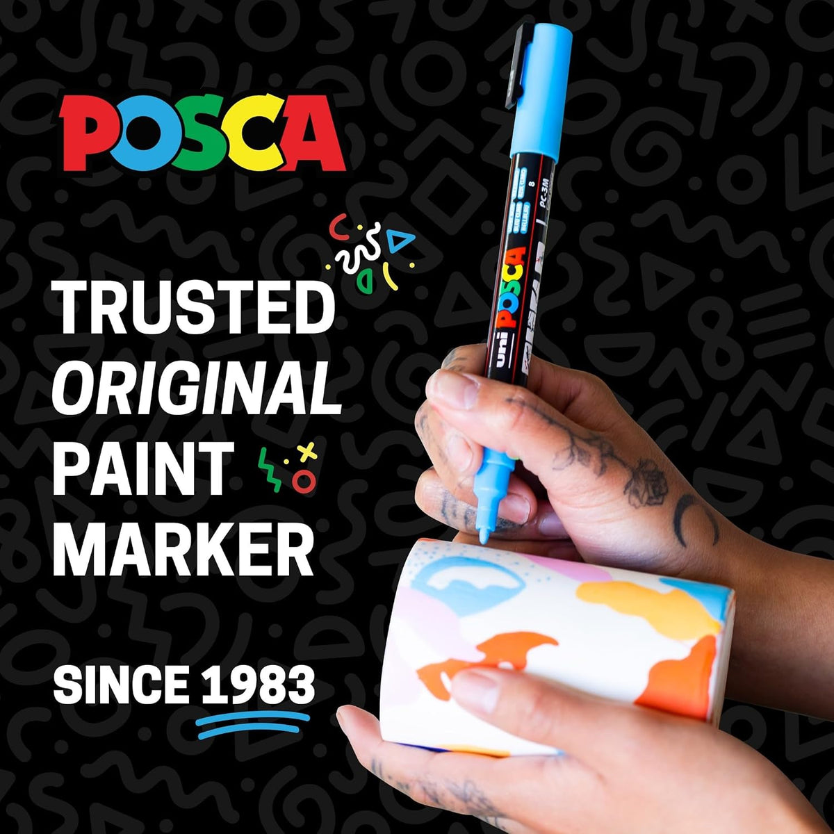 POSCA markers easy to use on paper and glass