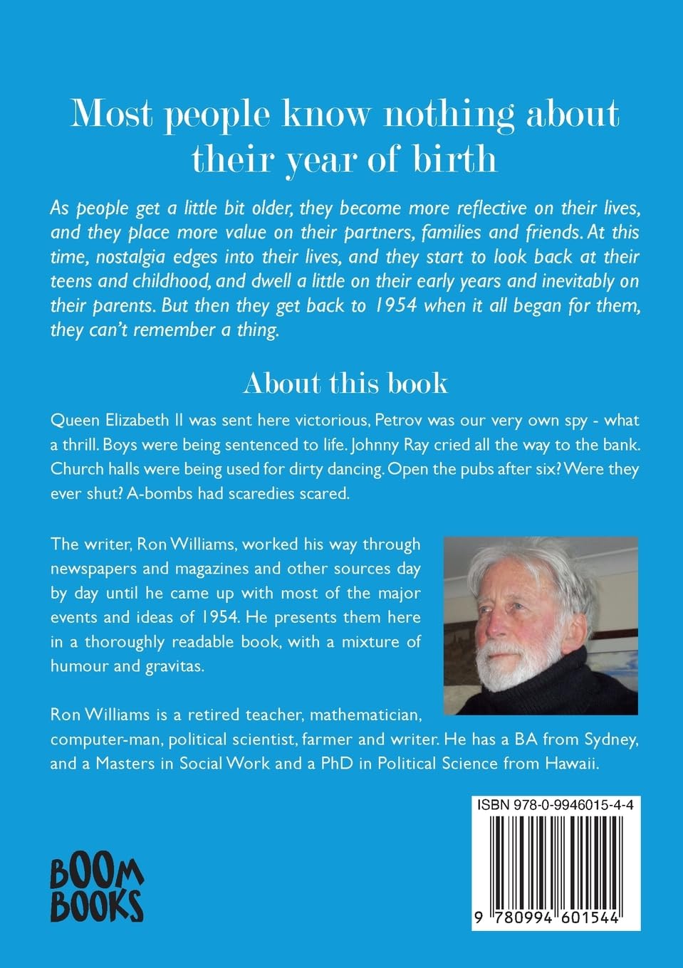 Born in 1954? What Else Happened? The Australian Social History Book