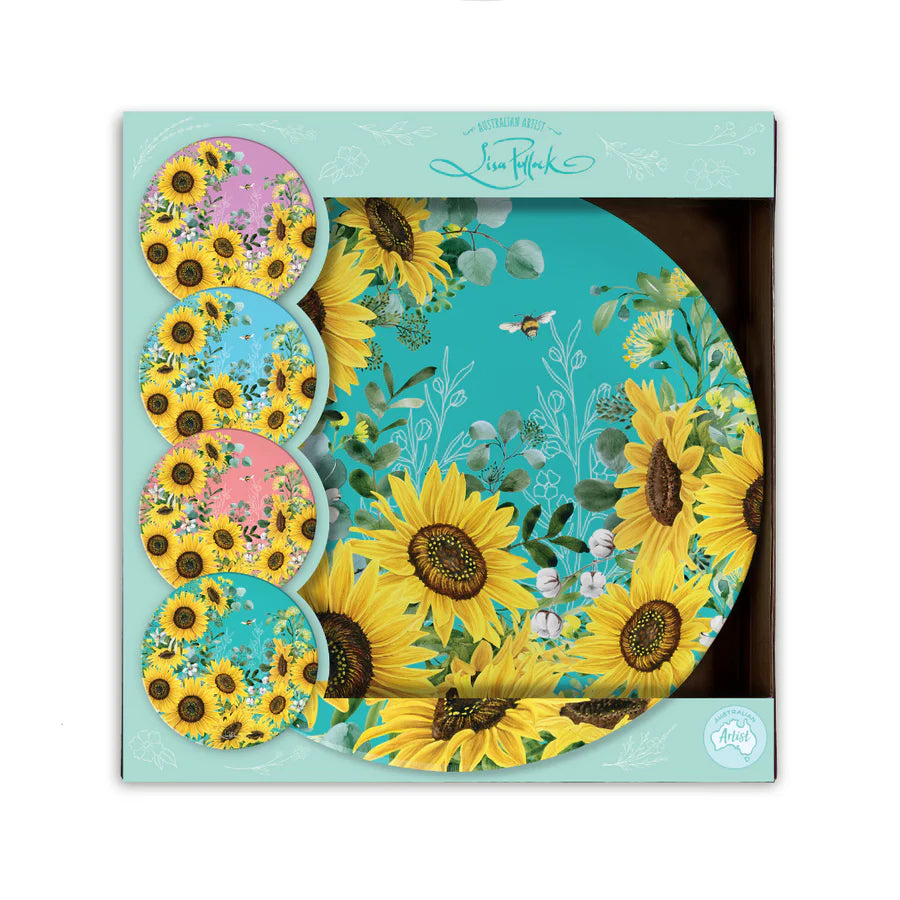 Lisa Pollock Melamine Plate Set – Bee Sunny