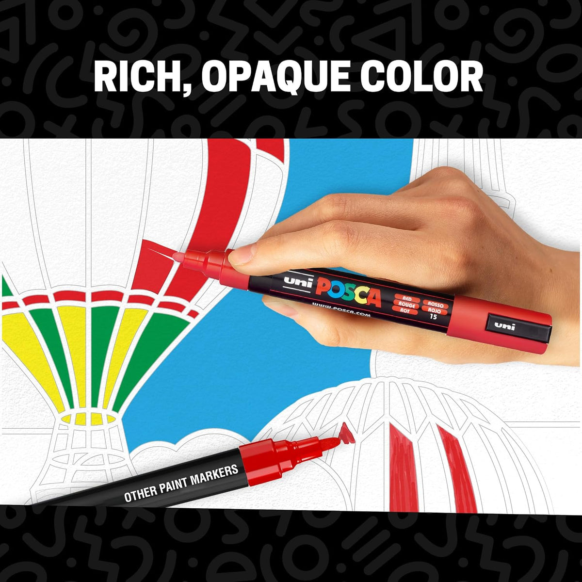 POSCA PC-5M marker lifestyle shot