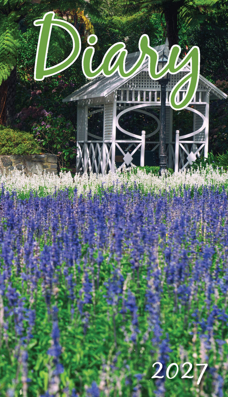 2027 Bartel Pocket Diary - Gazebo Garden cover with lavender field and white gazebo