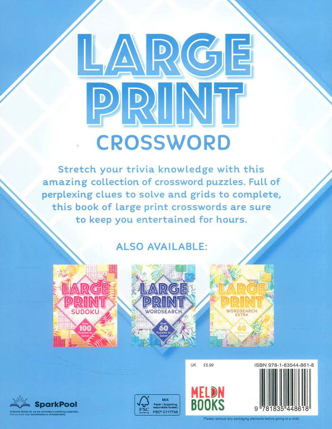 Large Print Crossword Over 60 Puzzles to Solve