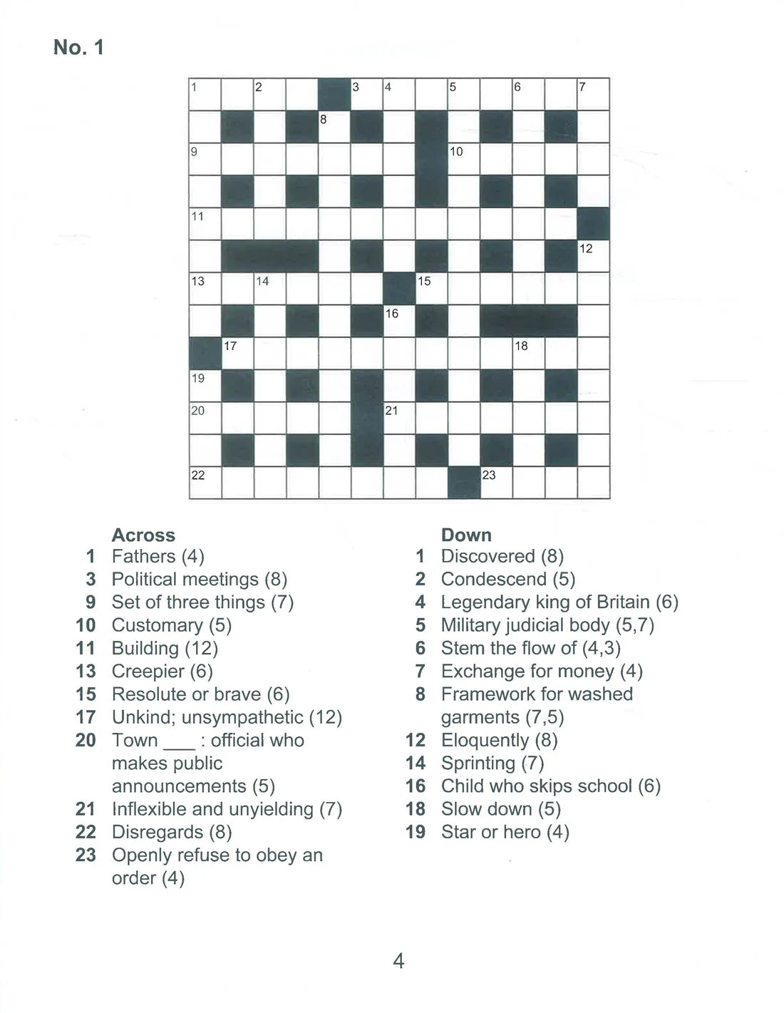 Large Print Crossword Over 60 Puzzles to Solve