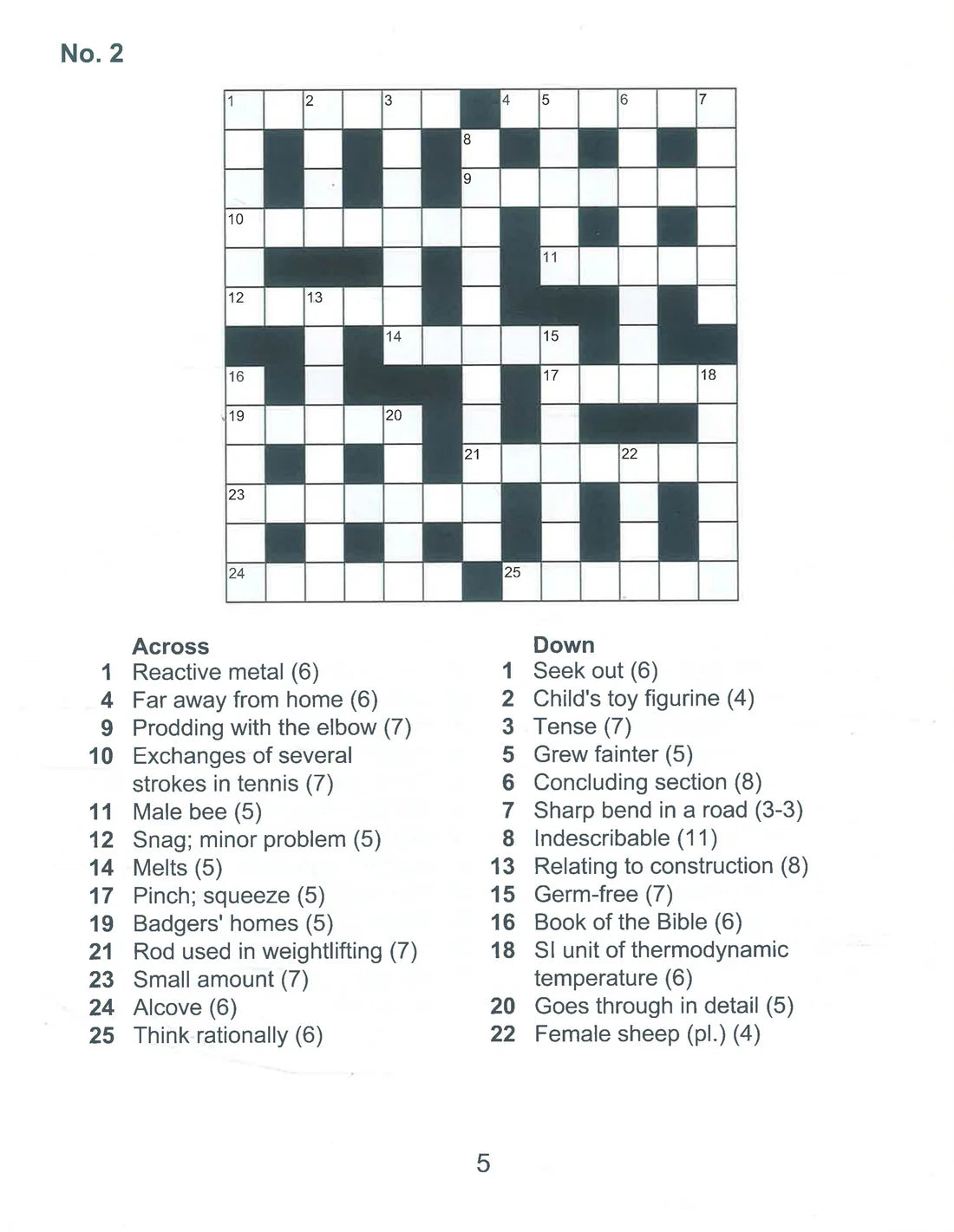 Large Print Crossword Over 60 Puzzles to Solve