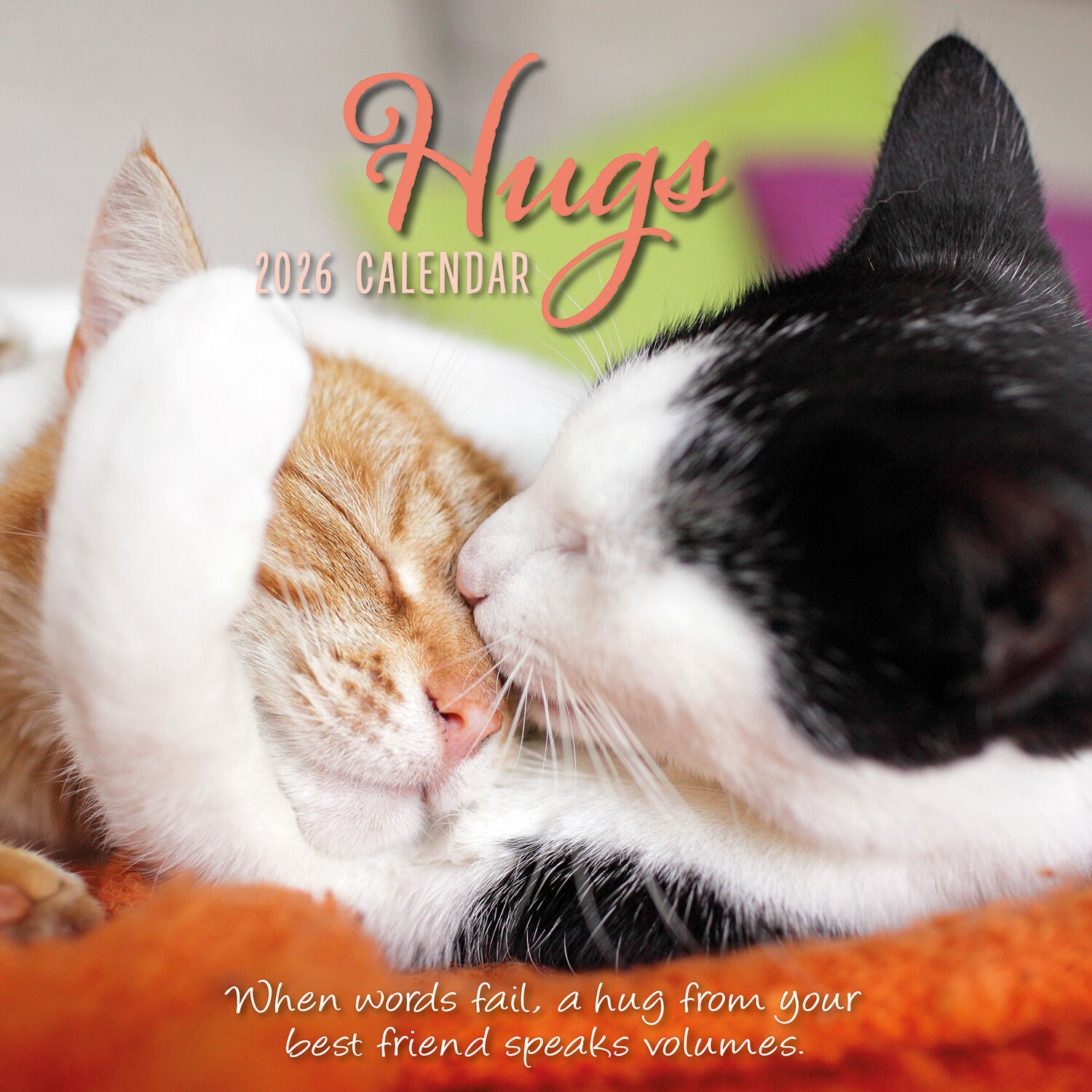 Hugs 2026 Square Wall Calendar | Eco-Friendly Gift – The Gifted Stationery Co. (GSC26100)