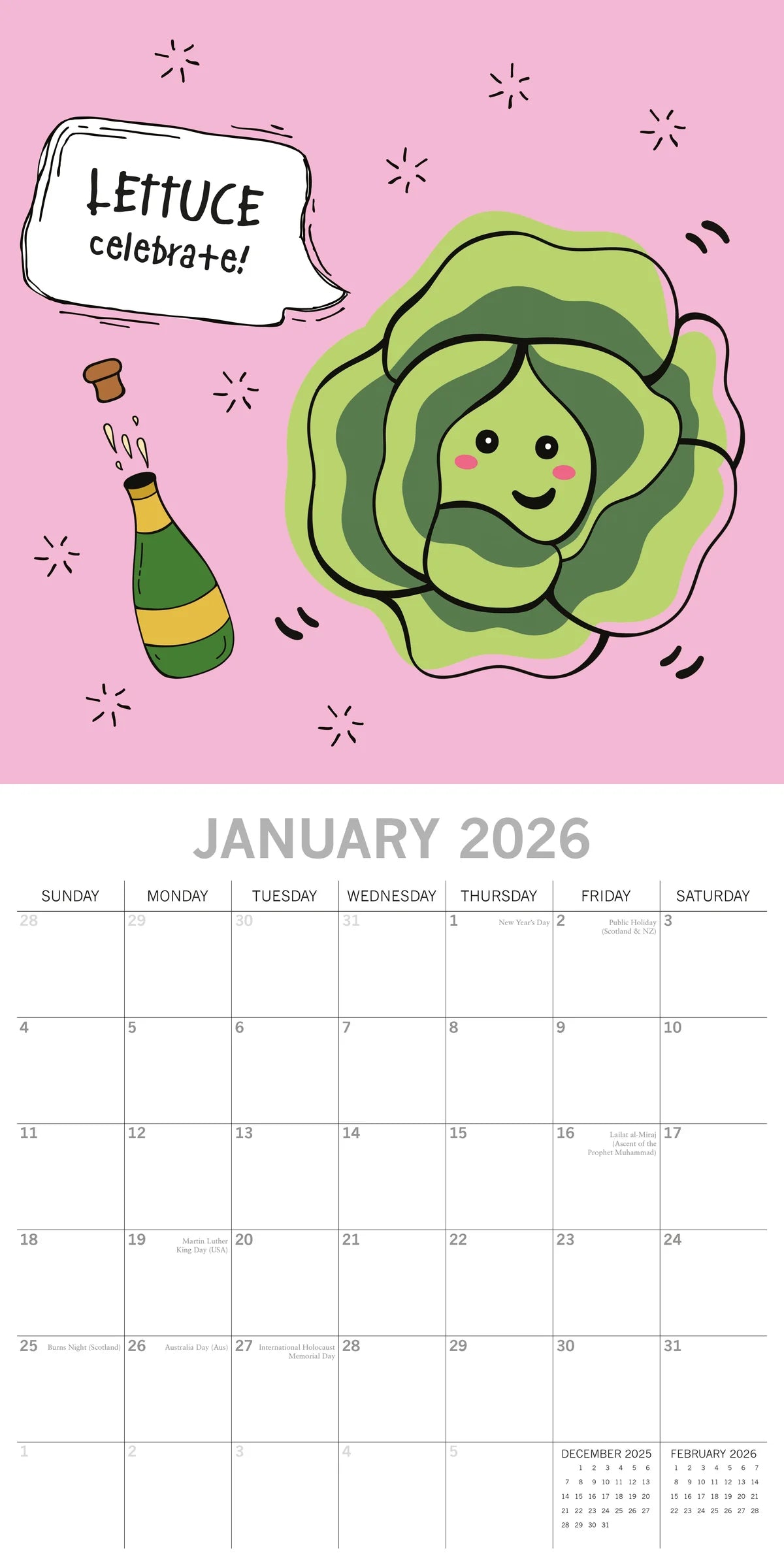 2026 Avo Great Day Square Wall Calendar | The Gifted Stationery Co. (GSC26204)
