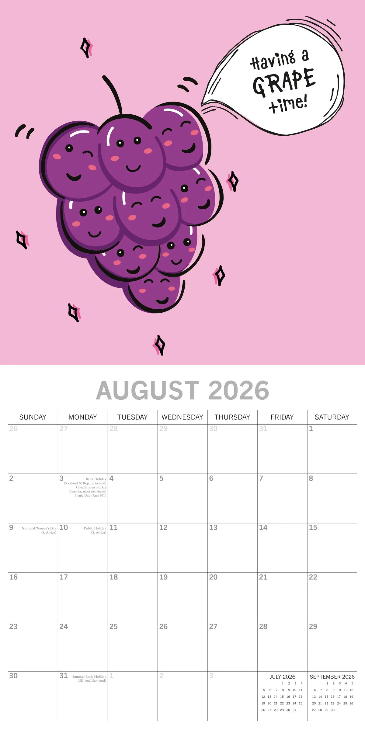 2026 Avo Great Day Square Wall Calendar | The Gifted Stationery Co. (GSC26204)