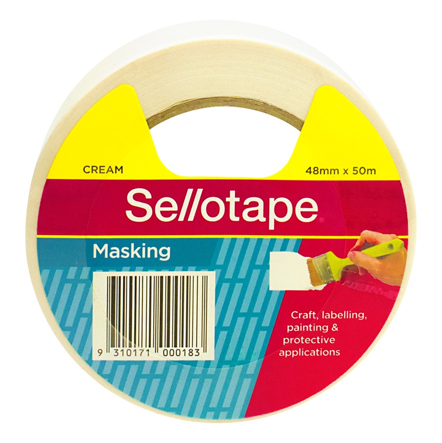 Sellotape Cream Masking Tape 48mmX50m