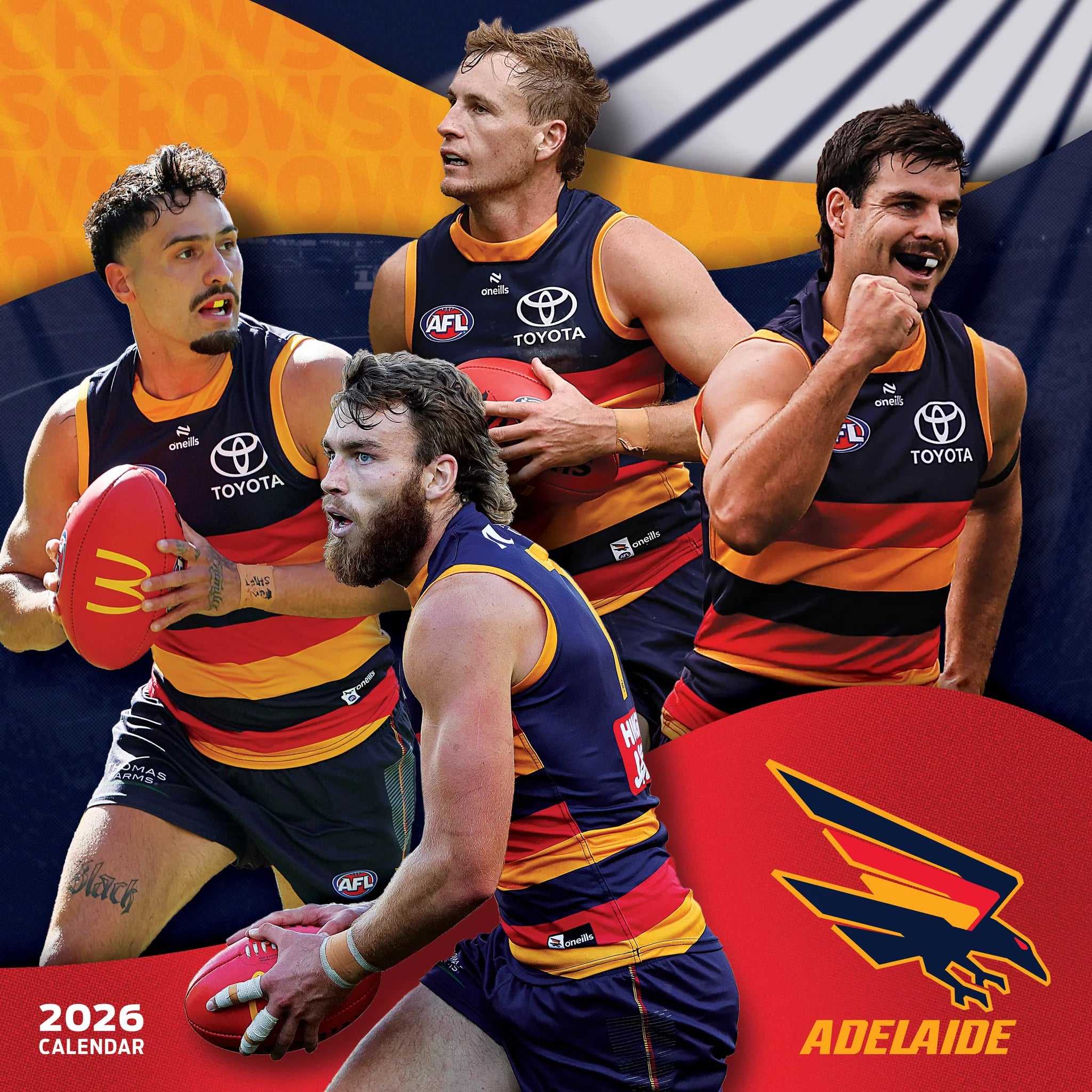 Paper Pocket AFL Adelaide Crows 2026 Calendar