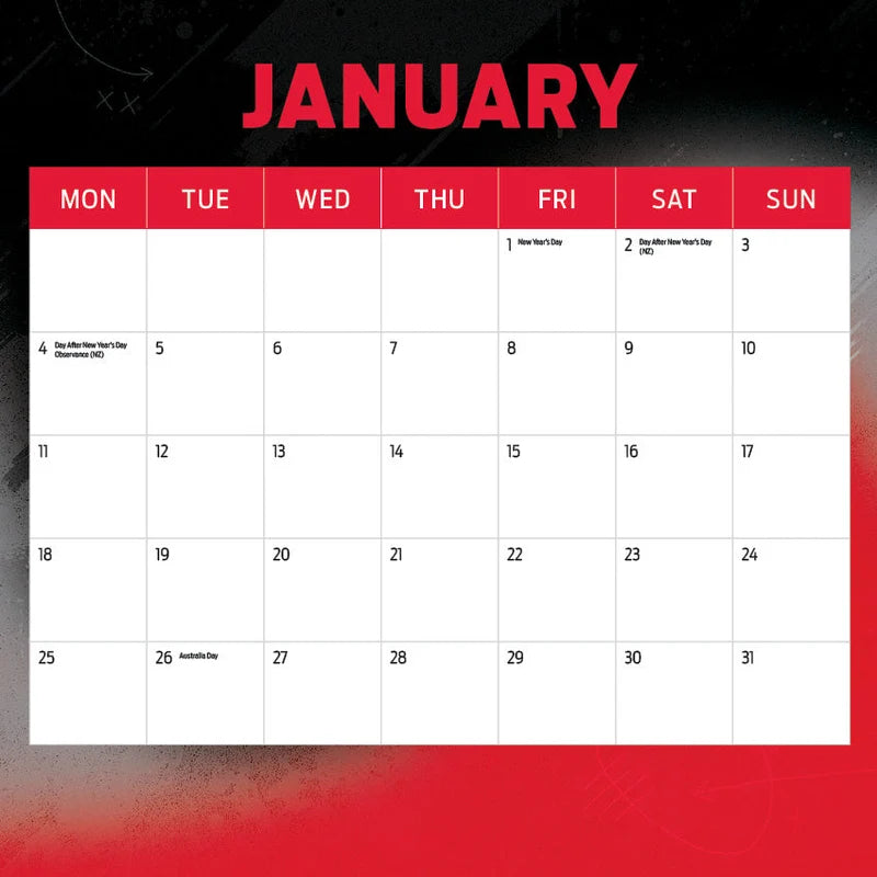 Essendon Bombers 2027 calendar additional product view