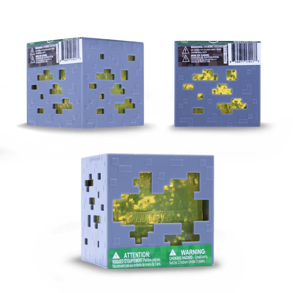 Minecraft Jelly Cube squishy held in a hand