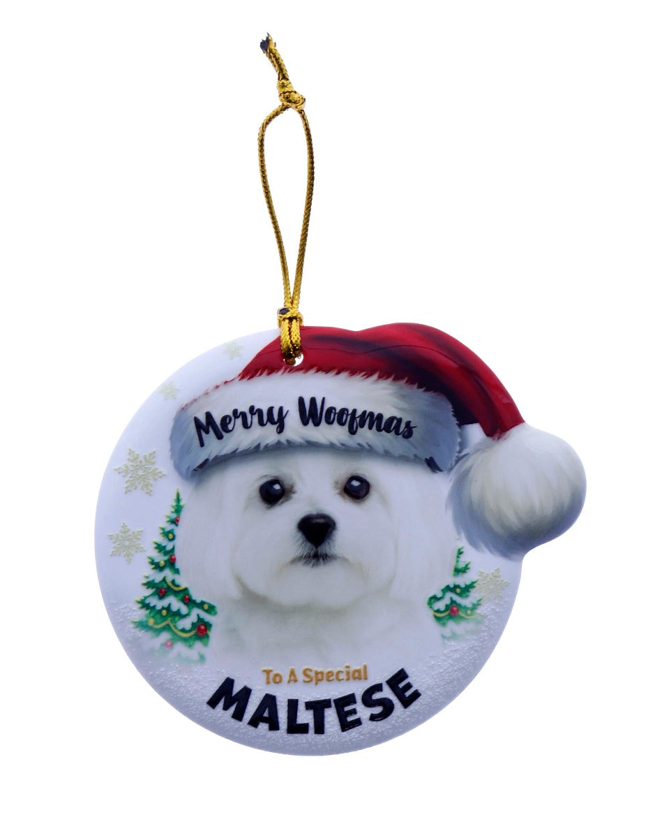 Christmas Sentiments Hanging Ceramic Pet Plaque