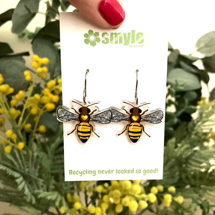 Native Bee Earrings by Smyle Designs