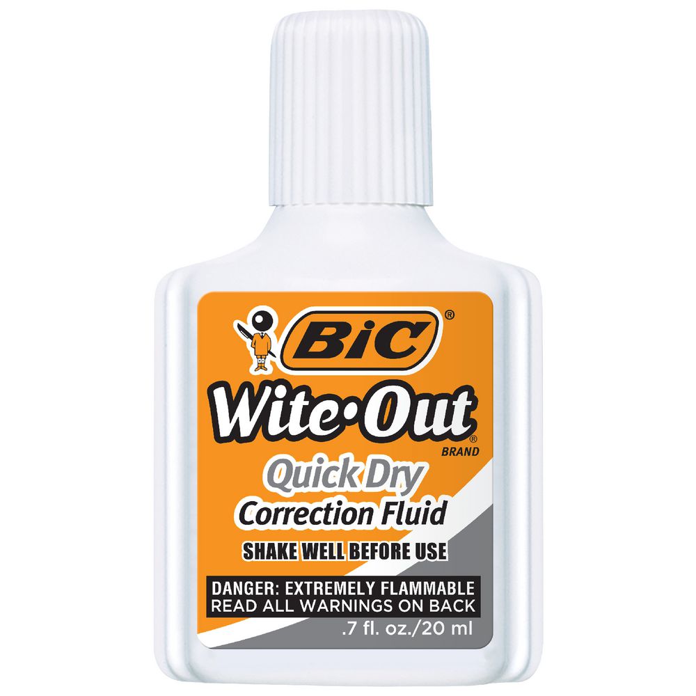 BIC Wite-Out Plus Quick Dry Correction Fluid 20mL