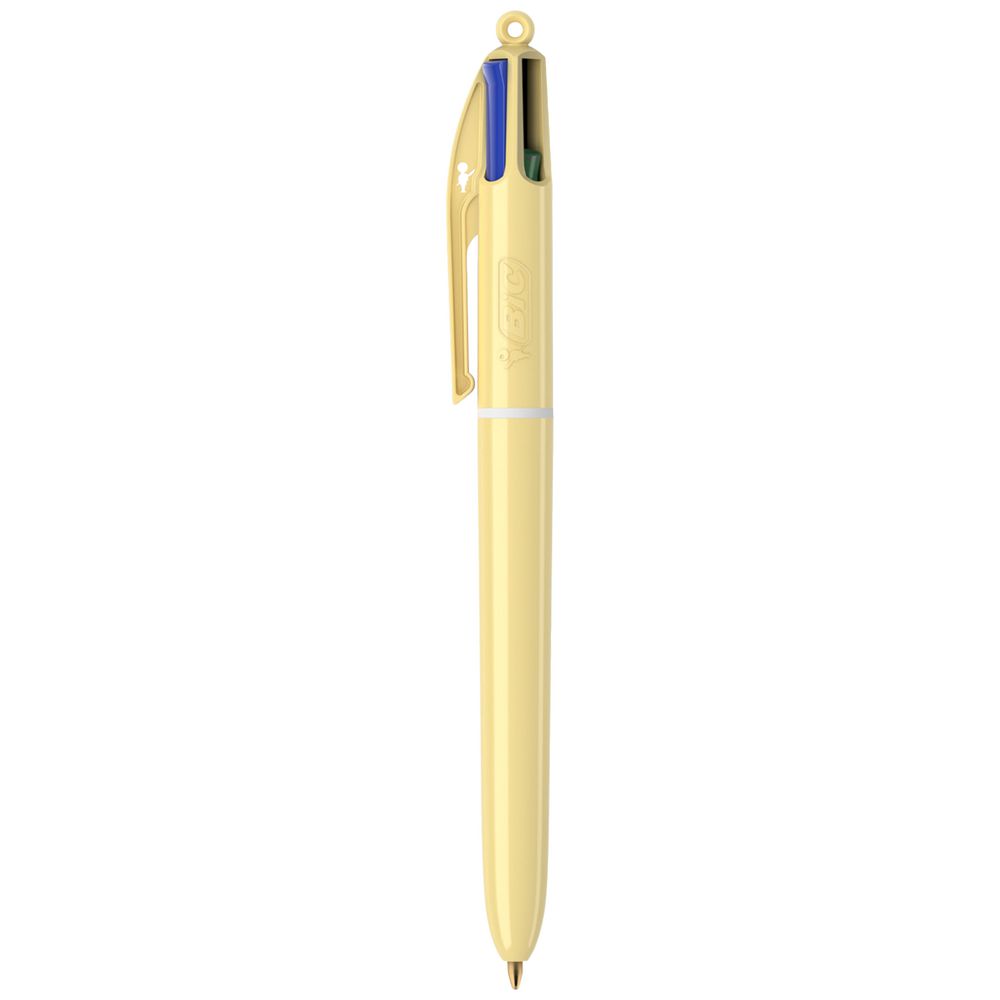 BIC 4 Colours Pastel Ballpoint Pen 3 Pack - Red, Blue, Green & Black Ink