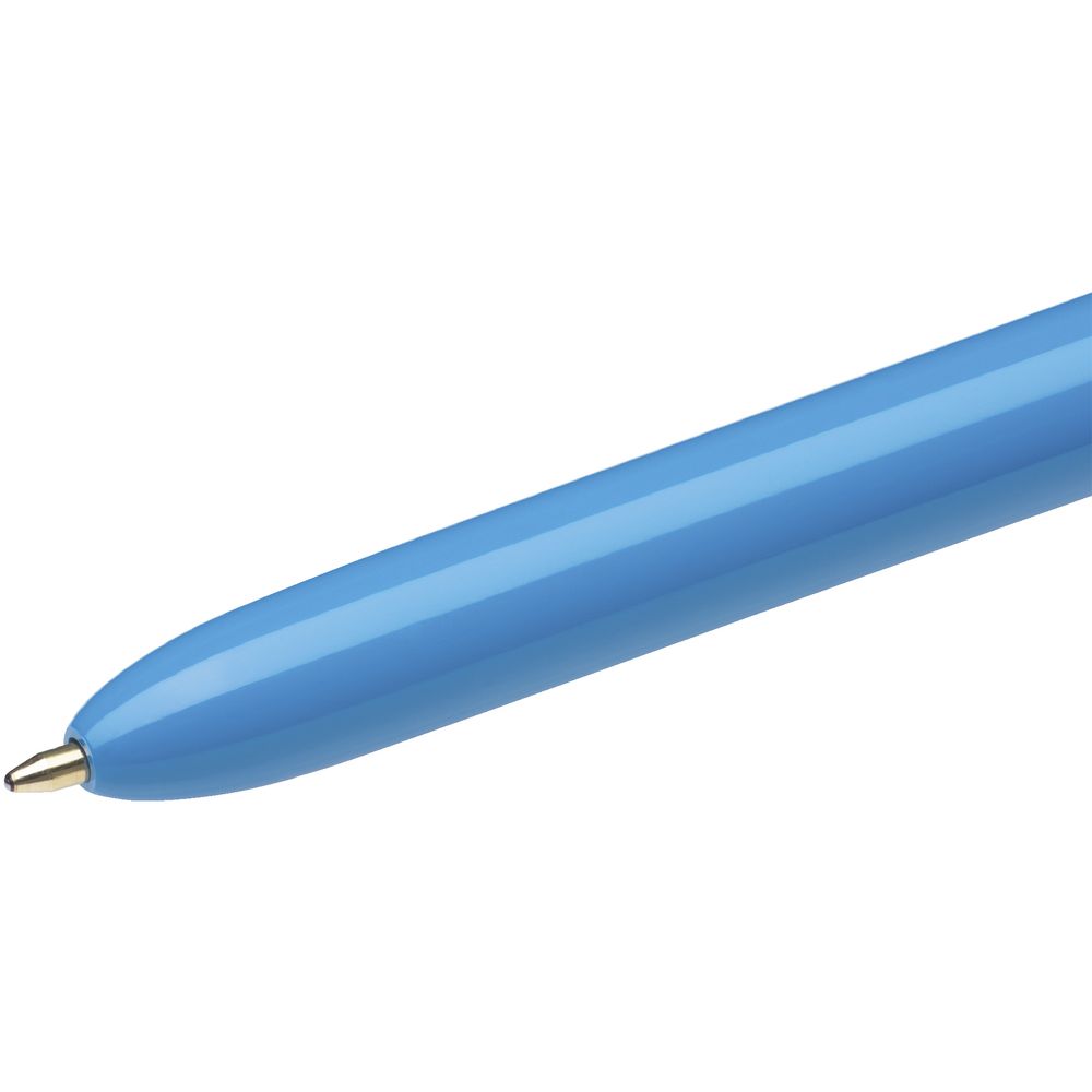 BIC 4 Colours Retractable Ballpoint Pens 1mm - 4 Pack