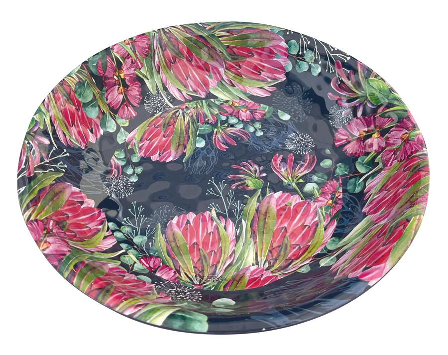 Lisa Pollock Melamine Salad Bowl - Blush Beauty