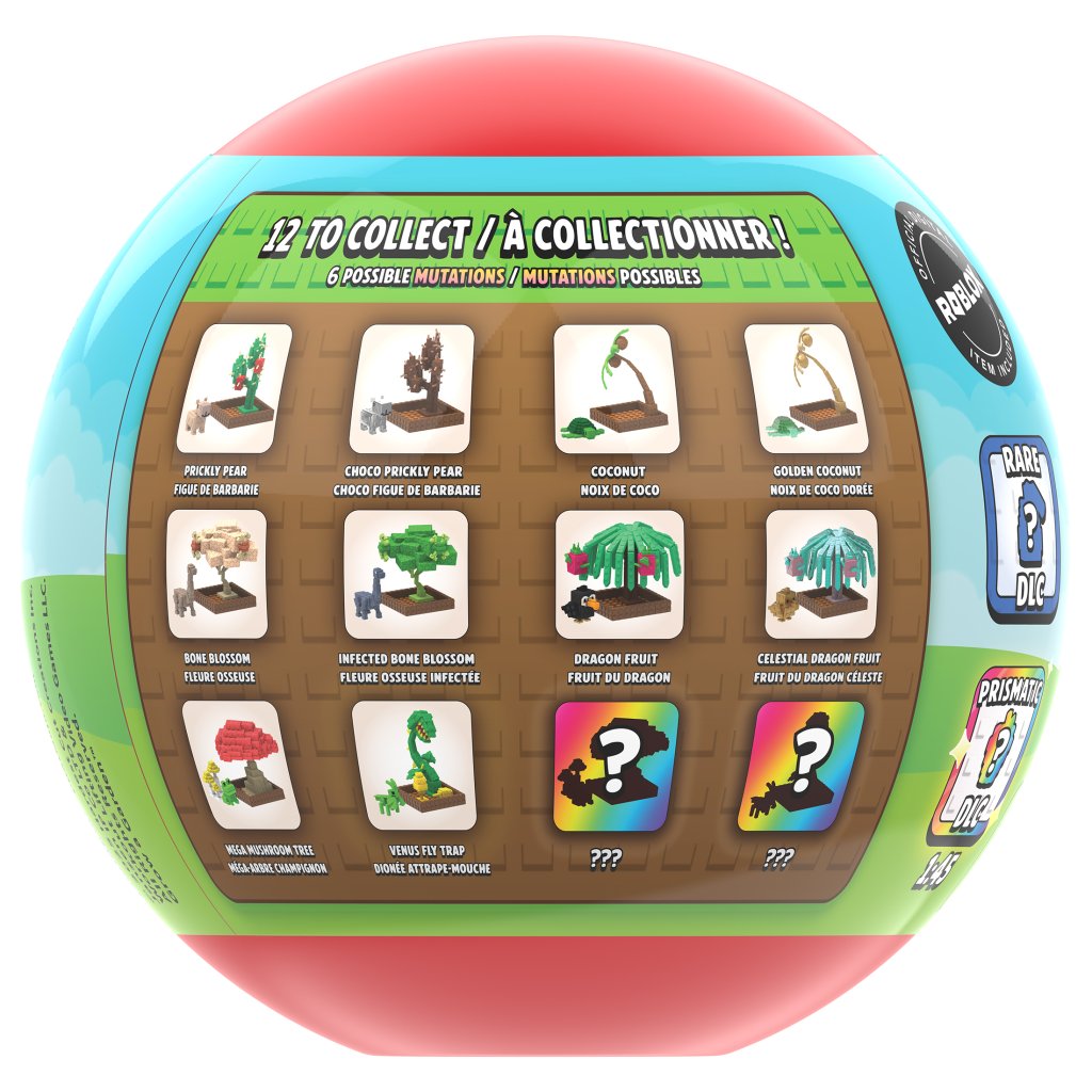 Back of Grow a Garden Rare Crops Bundle capsule showing collectible crops