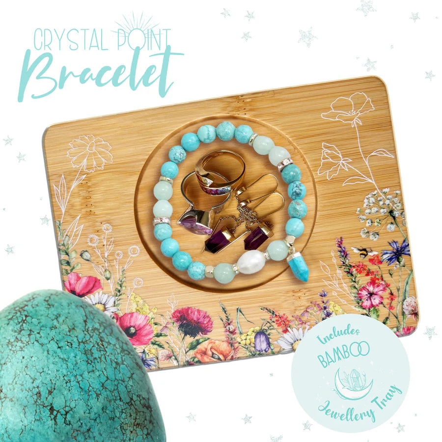 Lisa Pollock Crystal Point Bracelet Gift Set - Turquoise