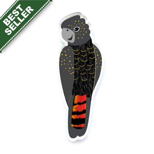Black Cockatoo Pin by Smyle Designs