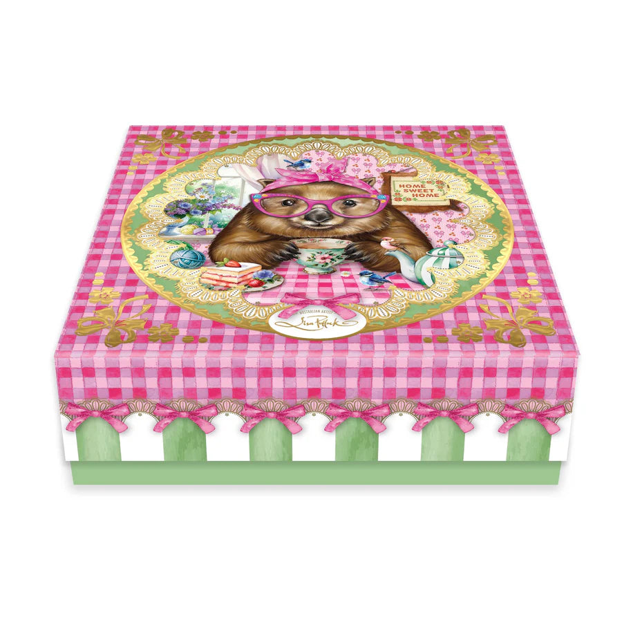 Ceramic Glam Jar - Wonda Wombat By Lisa Pollock Art from the Heart Gift for her