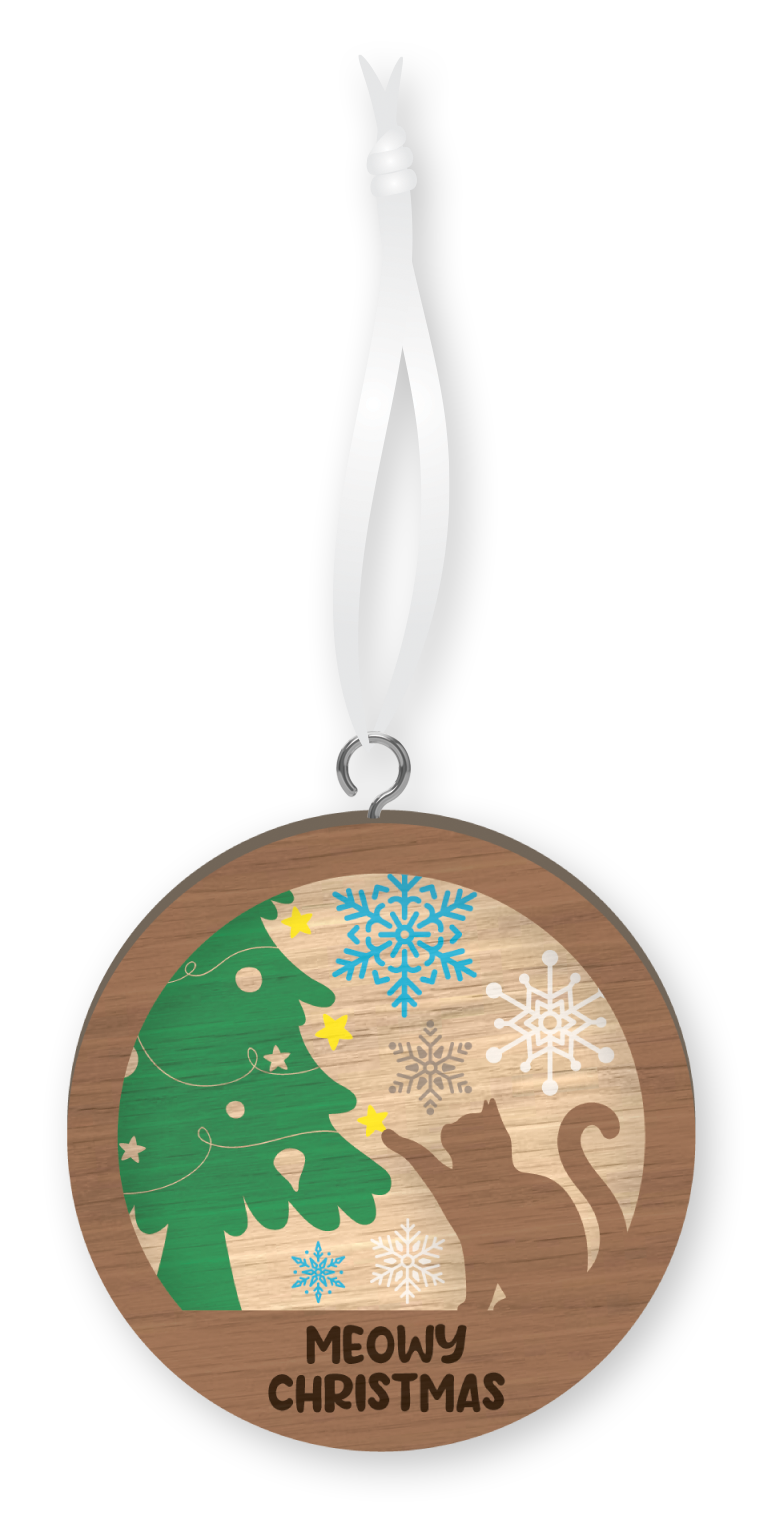 Christmas Handmade Wooden Ornaments, Christmas Tree Decor, Suitable for Family And Friends Unique Christmas Gift
