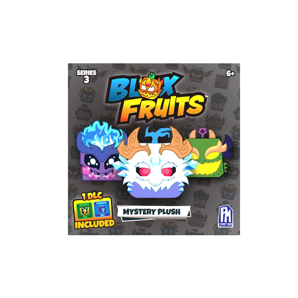 BLOX FRUITS - 4 inch Collectible Blind Box Plush Series 3 Includes 1 DLC Code