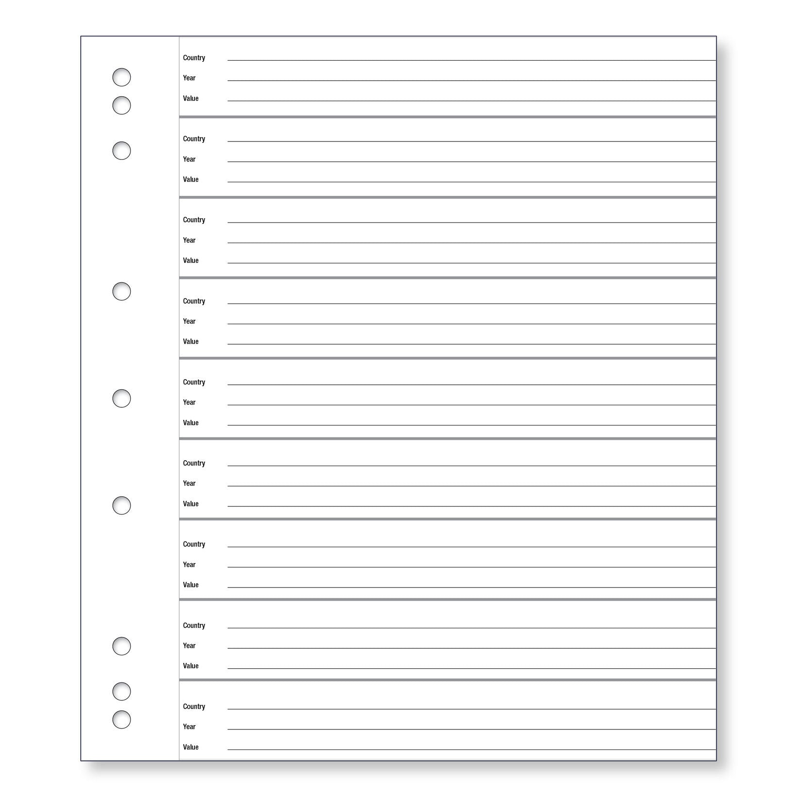 Renniks Premium Coin Album (Black) – 4-Ring Binder for Coin Collection Storage