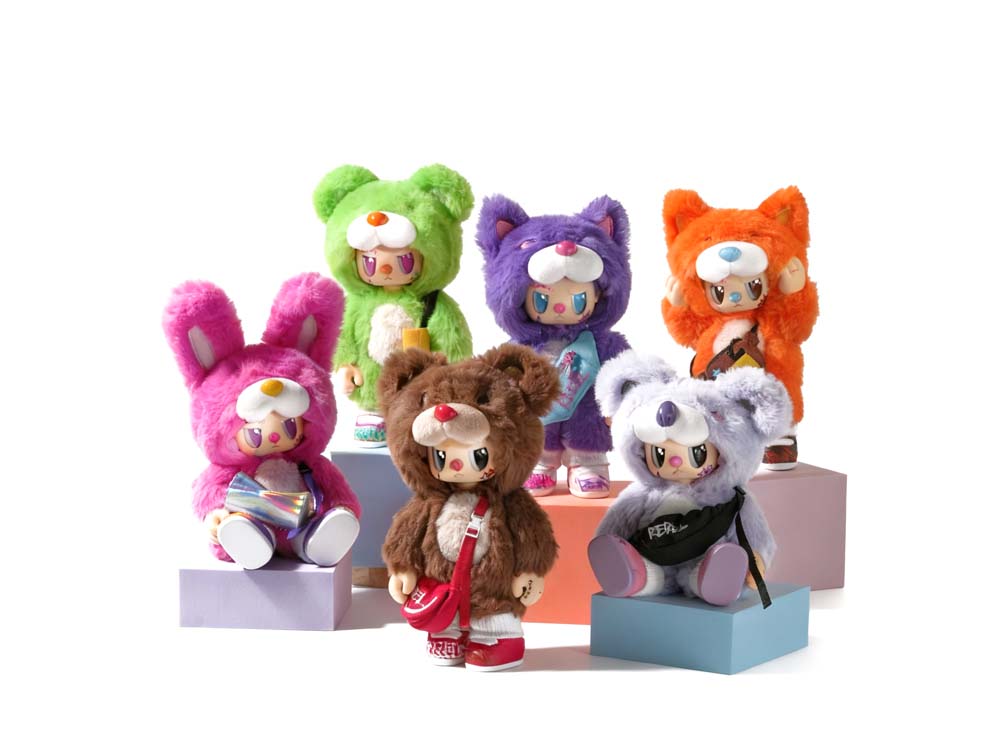 Pre-Order Rebel Bear Mystery Plush Collectible - Movable Bag Series (Full Box Unopened)