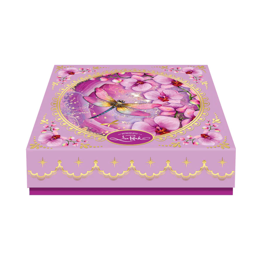 Lisa Pollock Ceramic Trinket Dish – Fuchsia Orchid – Art from the Heart Gift for Her