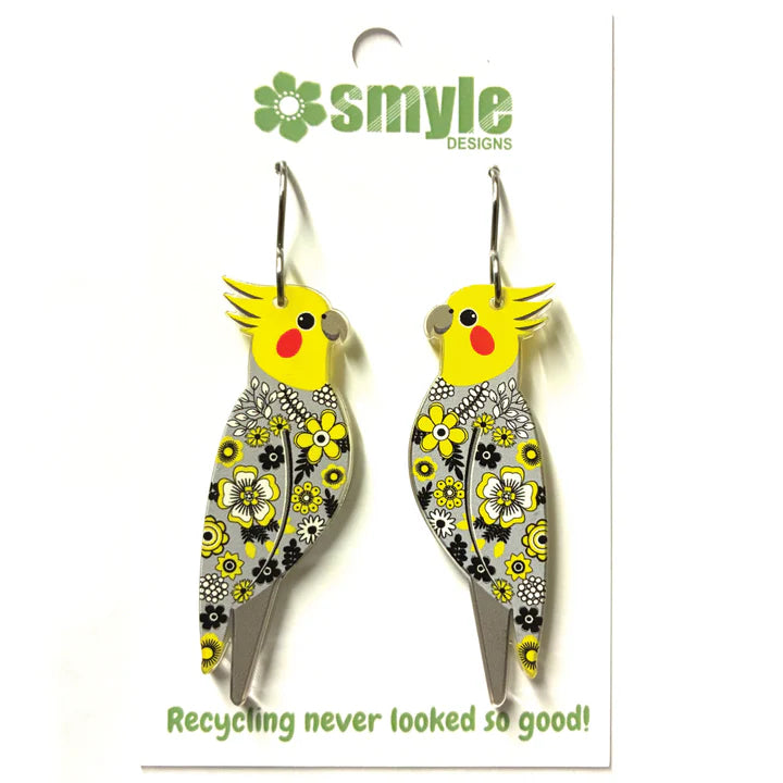 Cockatiel Earrings by Smyle Designs