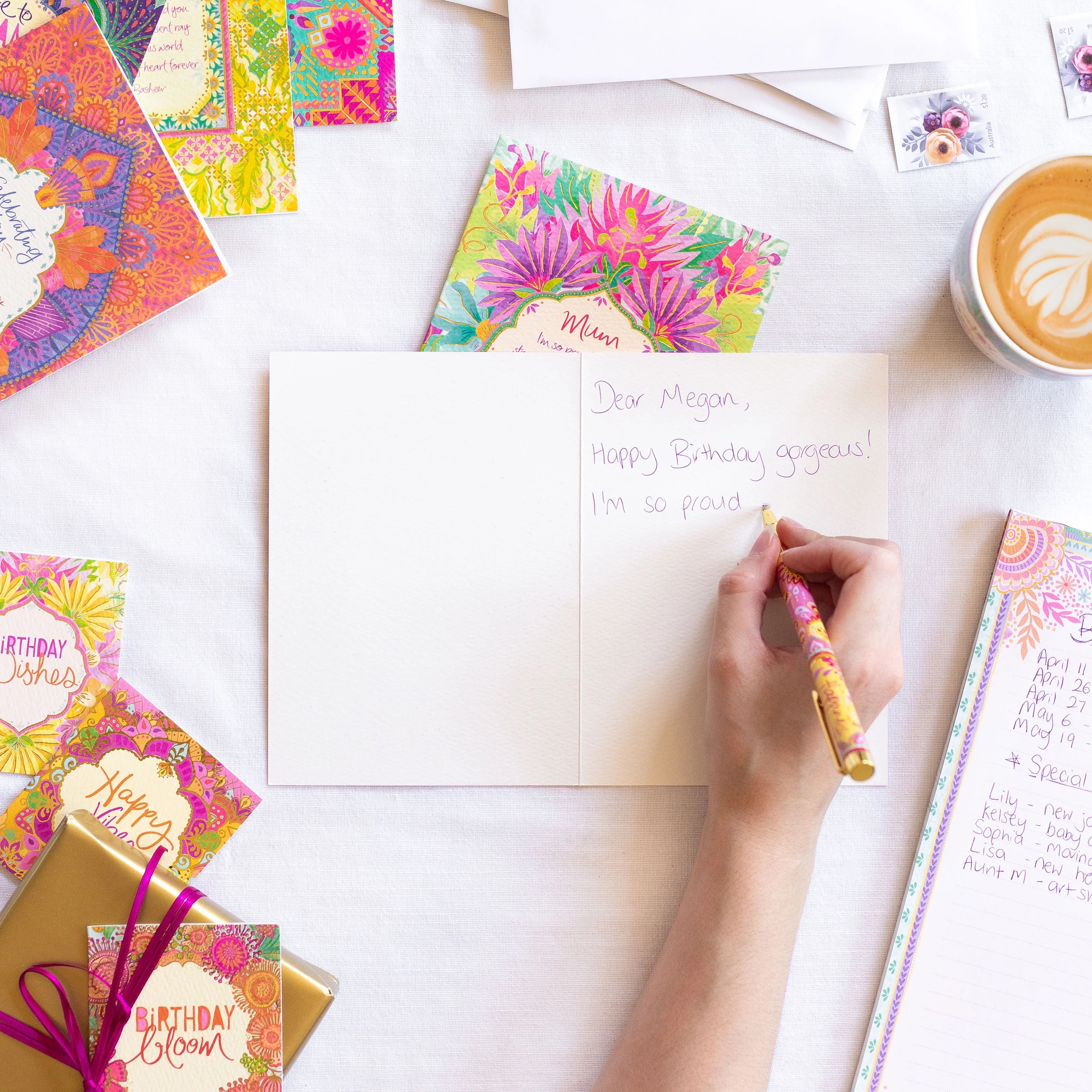 Intrinsic Happy Birthday Beautiful Greeting Card by Adele Basheer