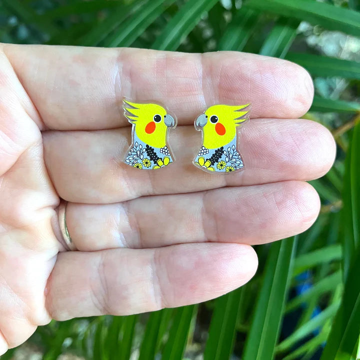 Cockatiel Studs by Smyle Designs