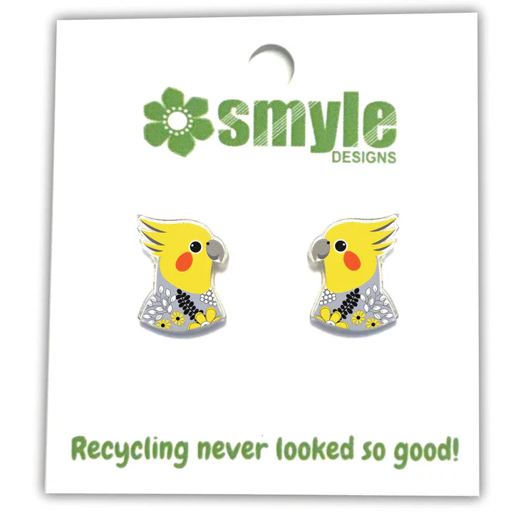Cockatiel Studs by Smyle Designs