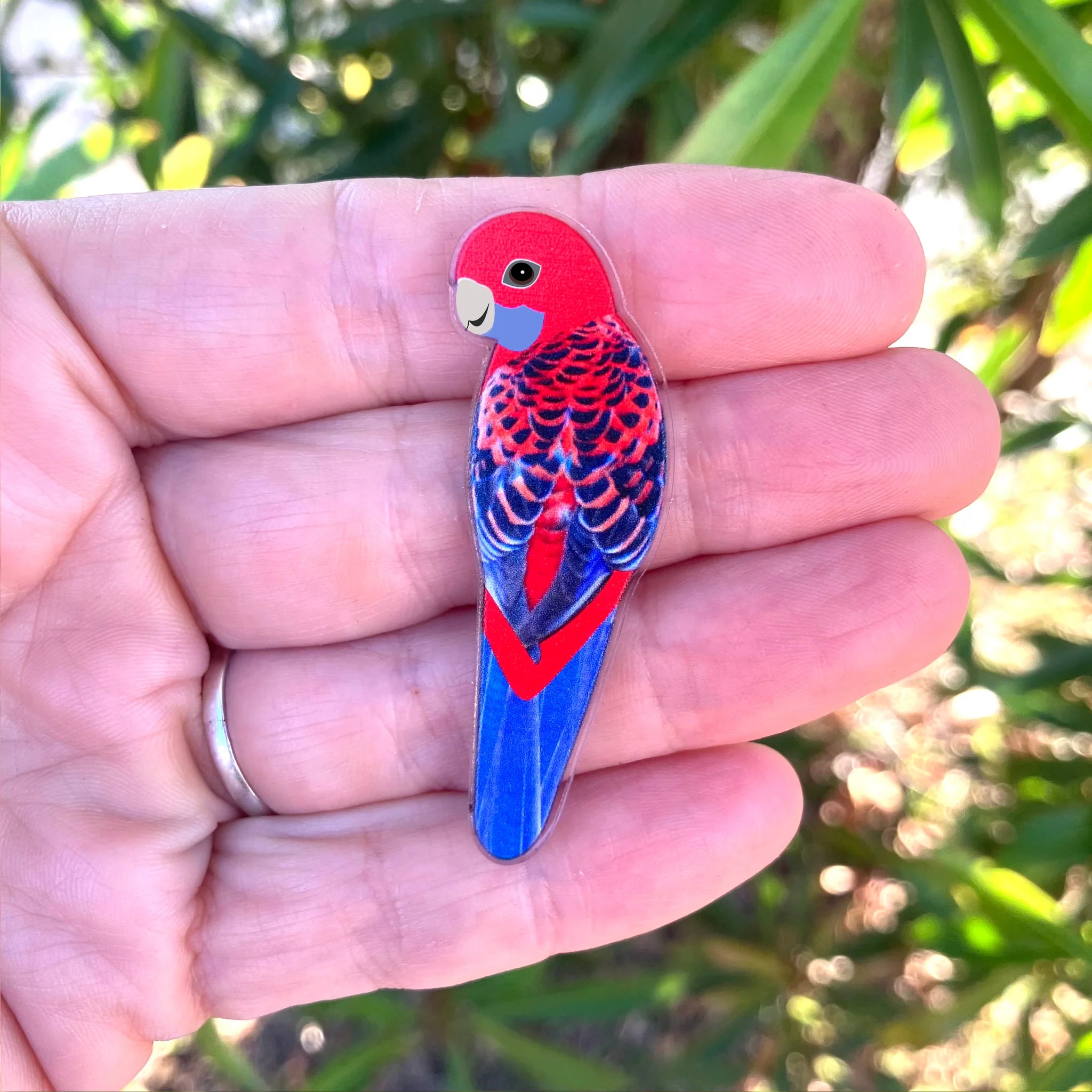 Crimson Rosella Pin By Smyle Designs