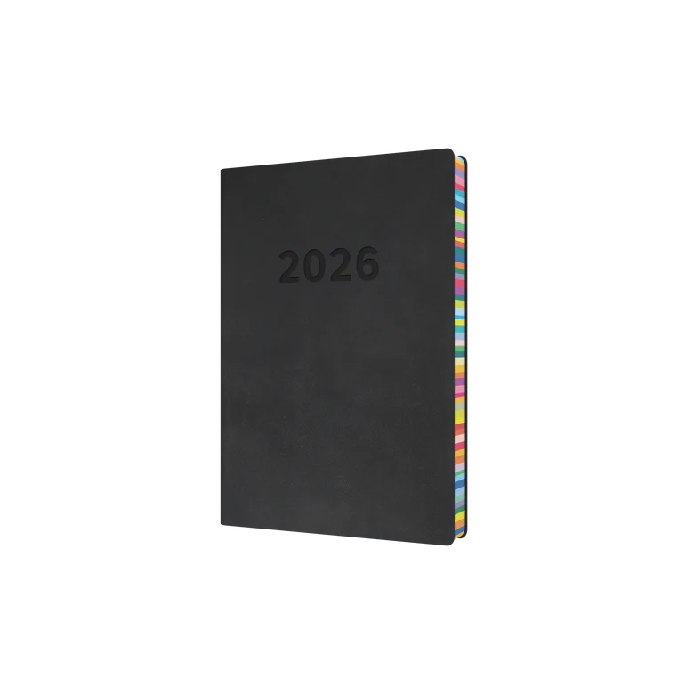 Collins Edge Rainbow Calendar Year 2026 Diary/Planner, Day to Page, A5 Soft Cover - ED151.U96-26